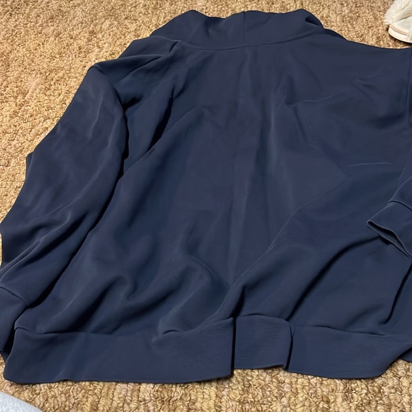 5X blue polo zip up with hood - Picture 4 of 4